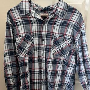 Men’s plaid shirt- size large